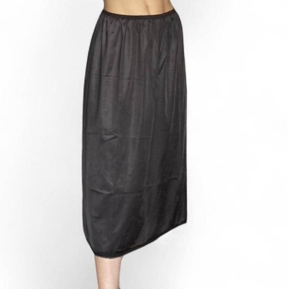 Black Vintage slip skirt